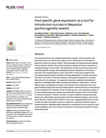 Host-specific gene expression as a tool for introduction success in Naupactus parthenogenetic weevils